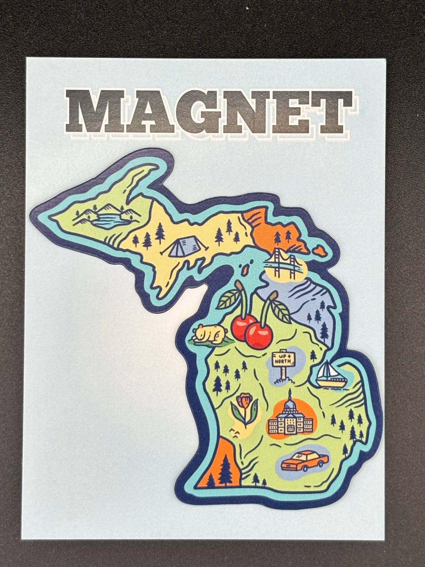 Michigan Map Magnet | Map Magnet