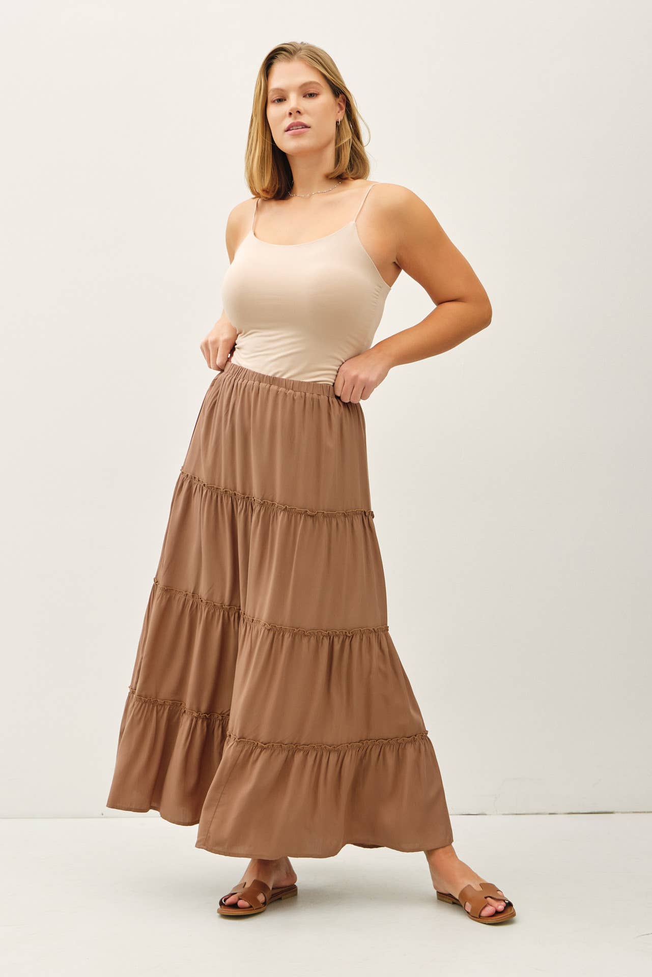 PLUS SIZE MAXI SKIRT