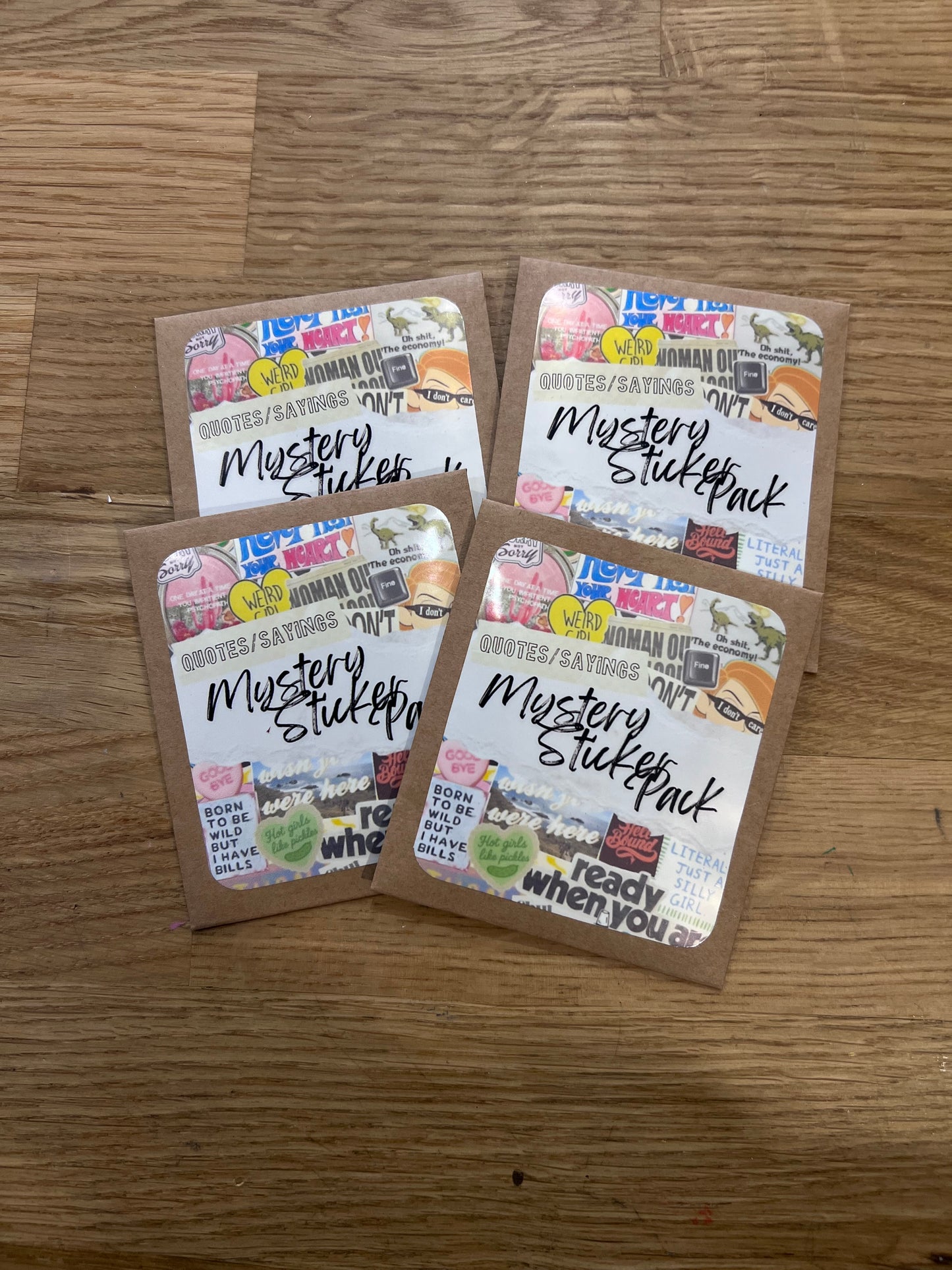 Mystery Sticker Packs