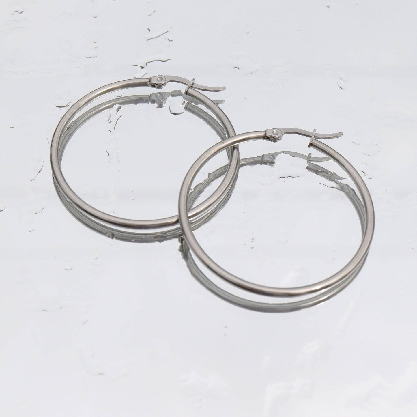 Round Tube Hoop Earrings