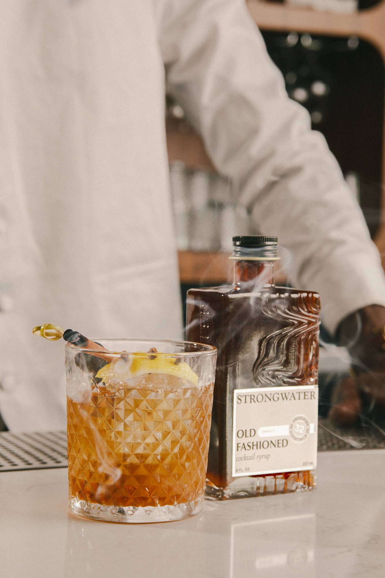 Smoked Old Fashioned Cocktail Syrup