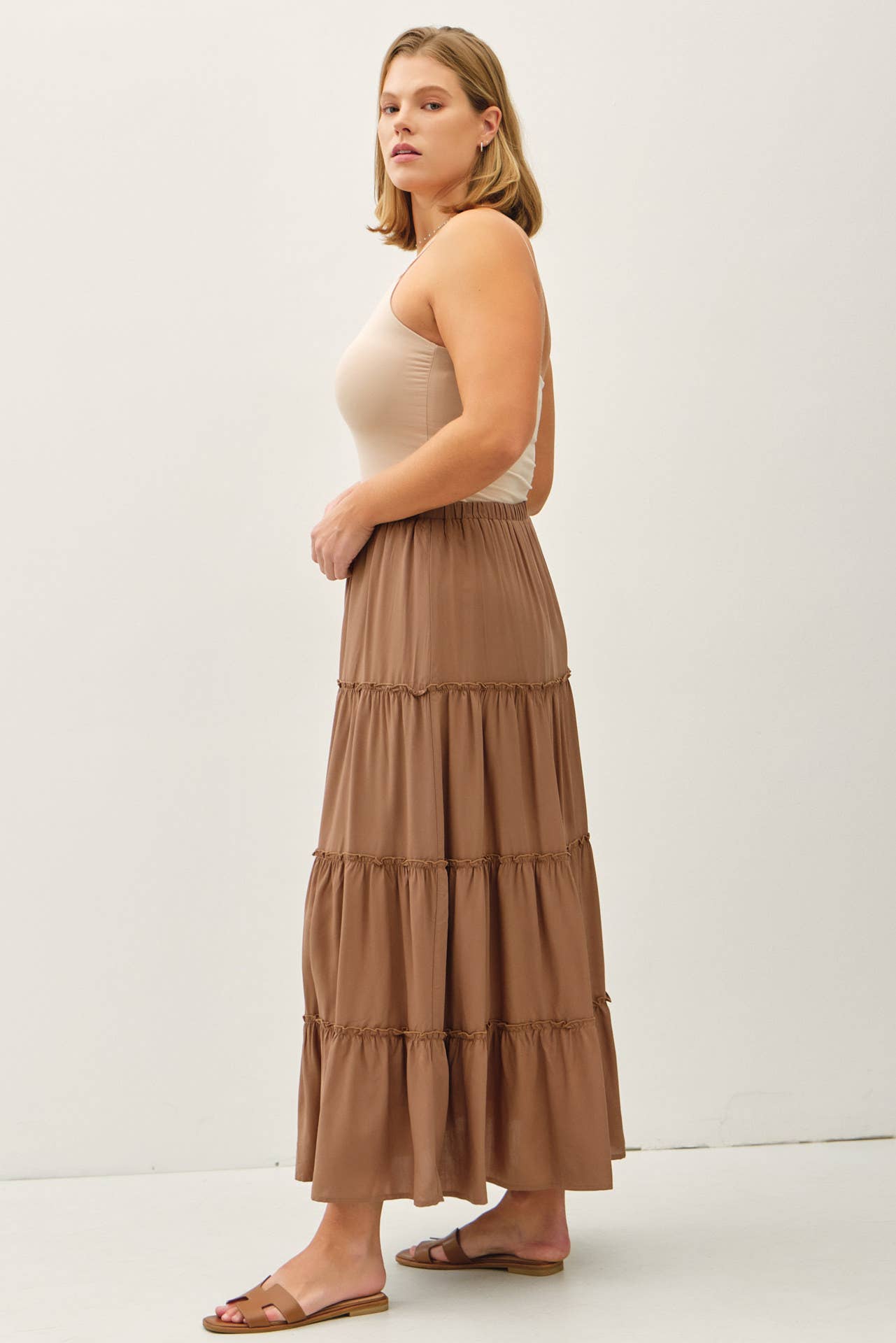 PLUS SIZE MAXI SKIRT