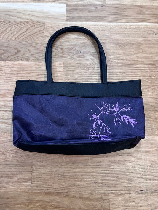 Y2K BLK/PURP Embroidered Bag