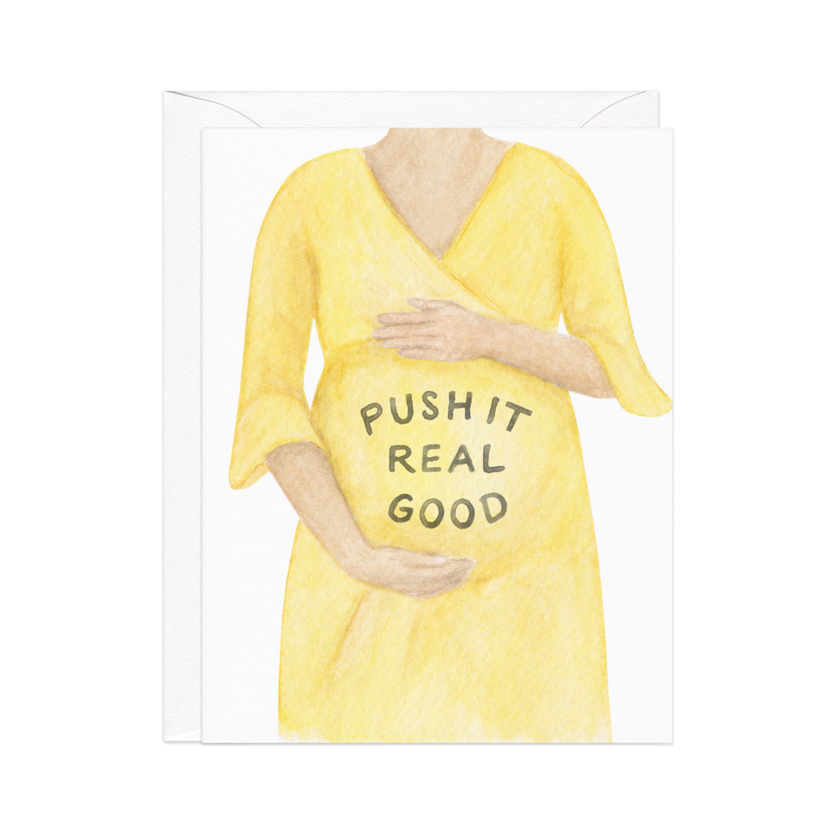 Push It Pregnancy — Baby Shower Card