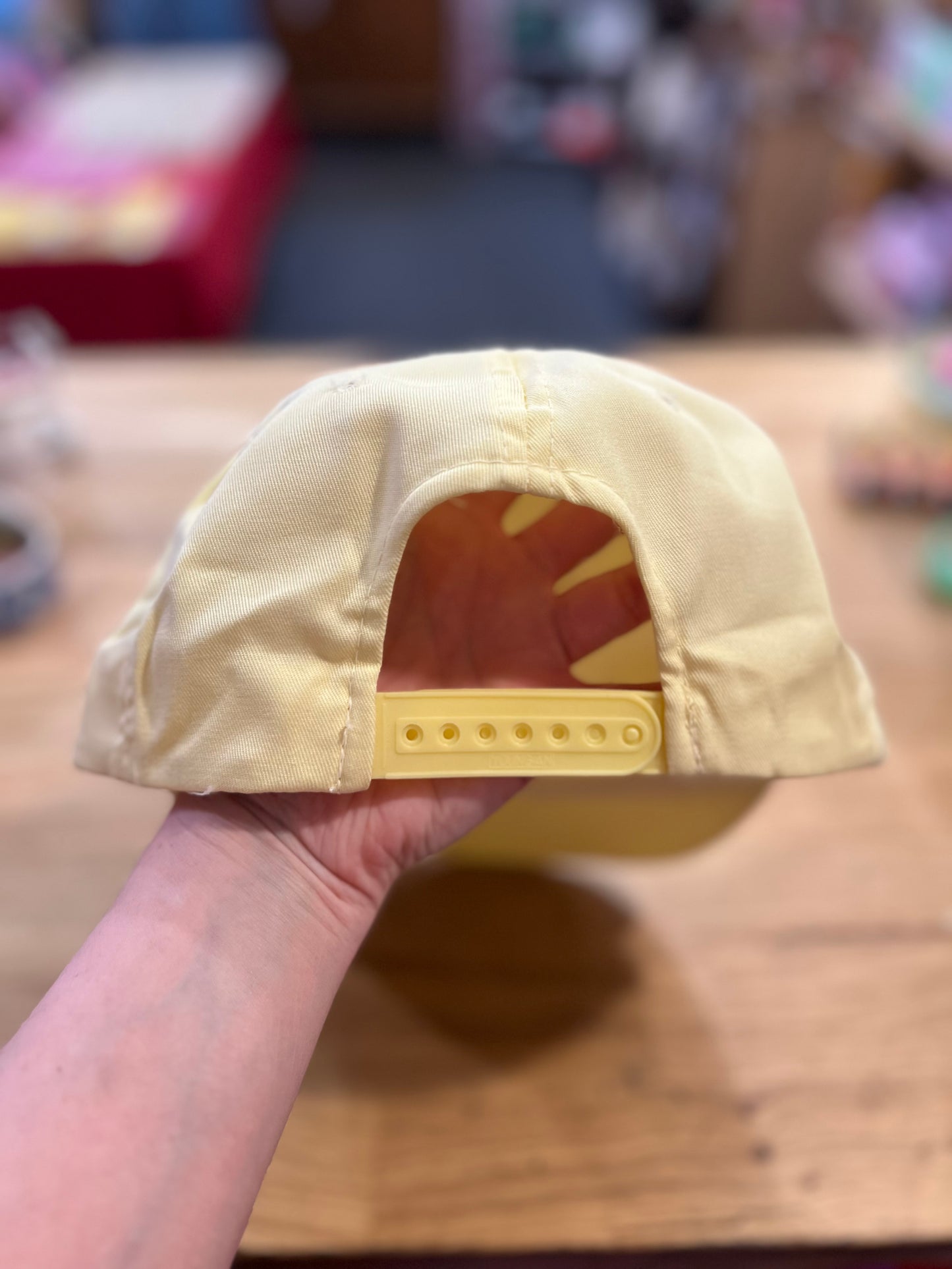 VTG Pistols & Rose Embroidered Yellow Hat
