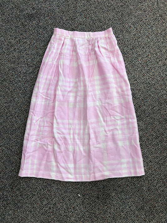 VTG Jessica Scott Pink Plaid Skirt