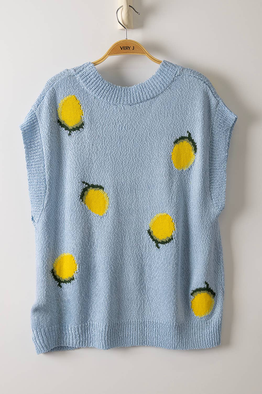 Lemon Button Down Sweater Vest