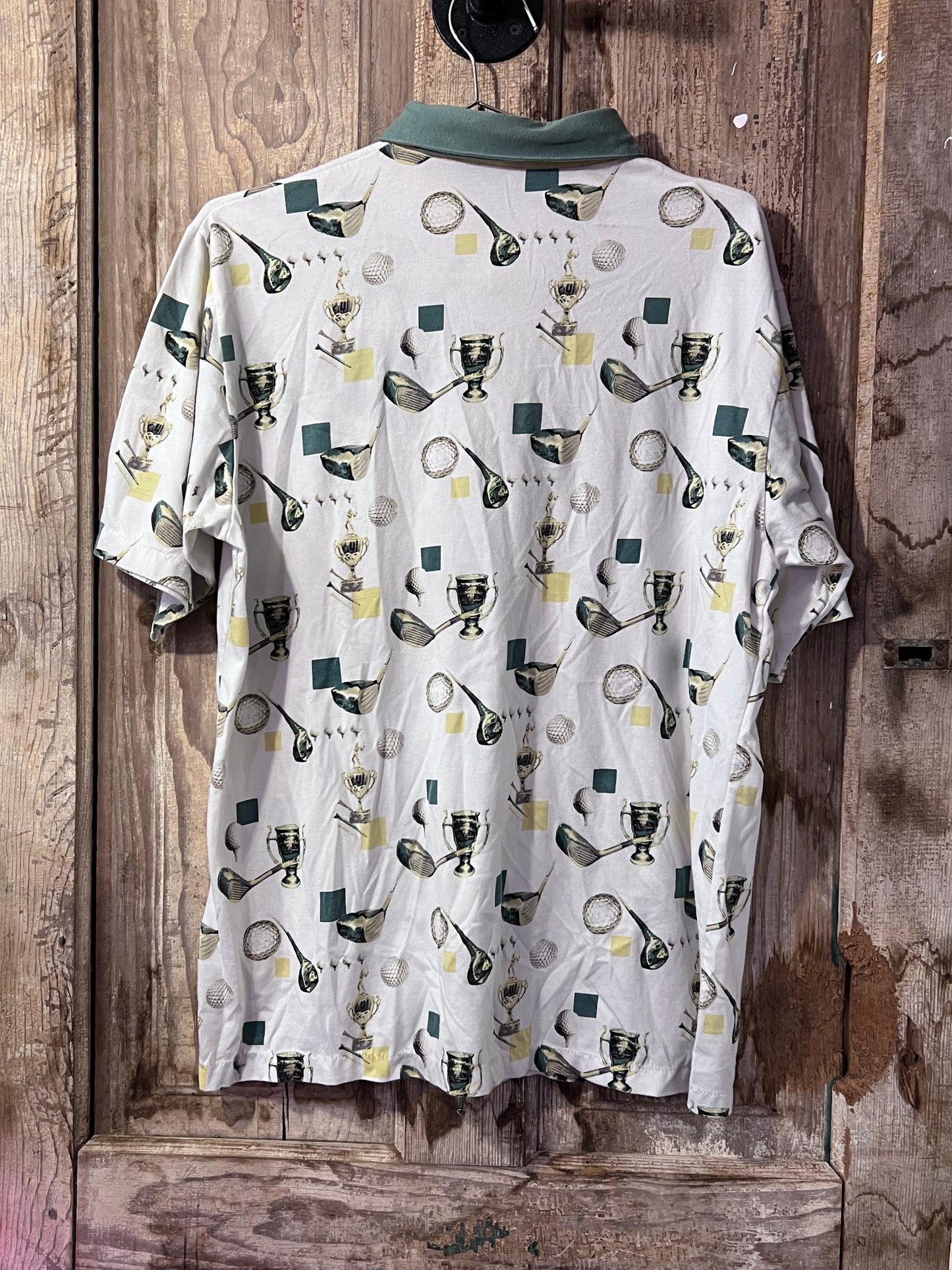 VTG Palmland Club Patterned Golf Polo