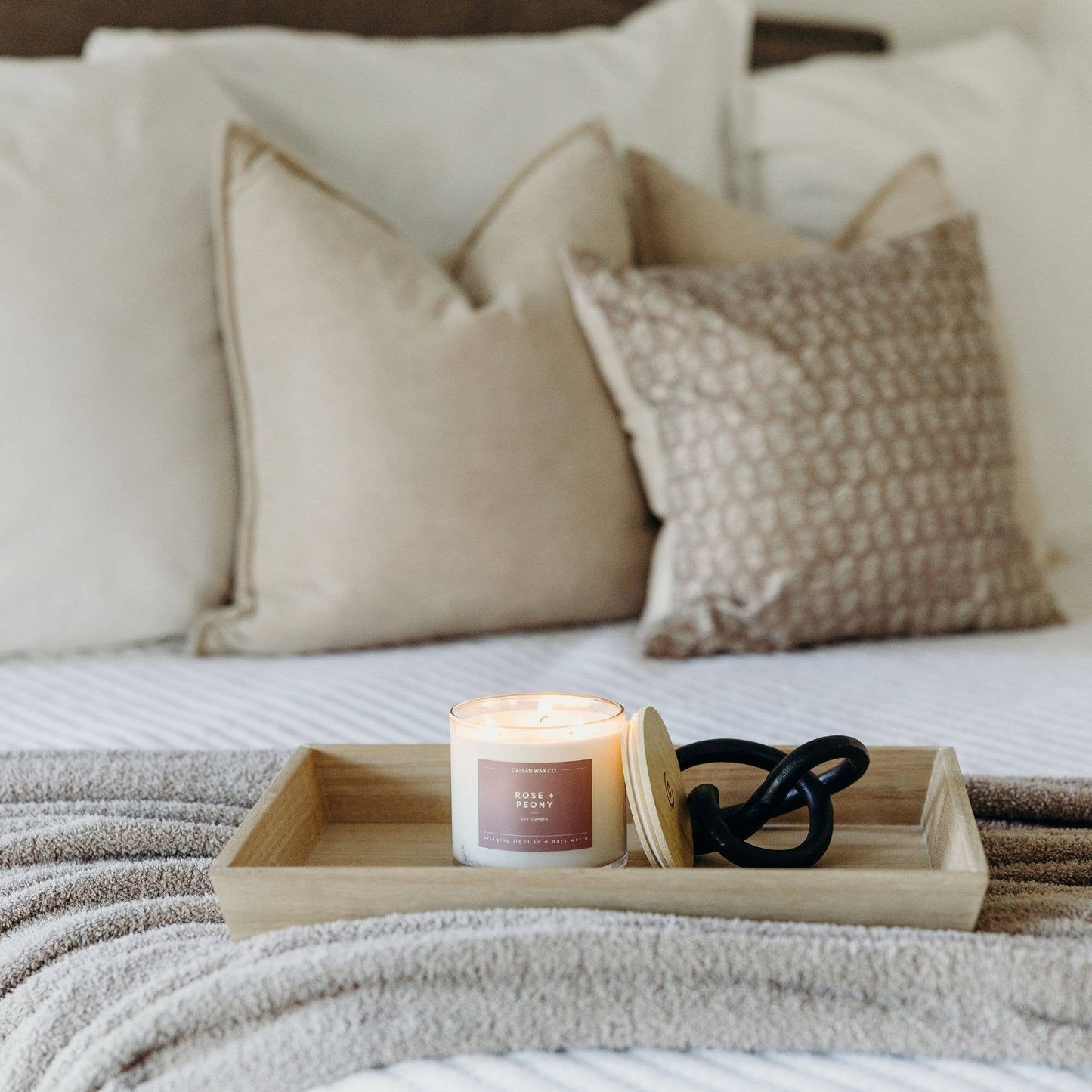 Rose + Peony - 3 Wick Soy Candle