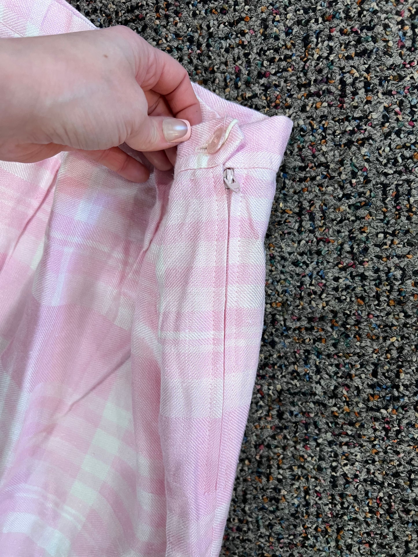 VTG Jessica Scott Pink Plaid Skirt