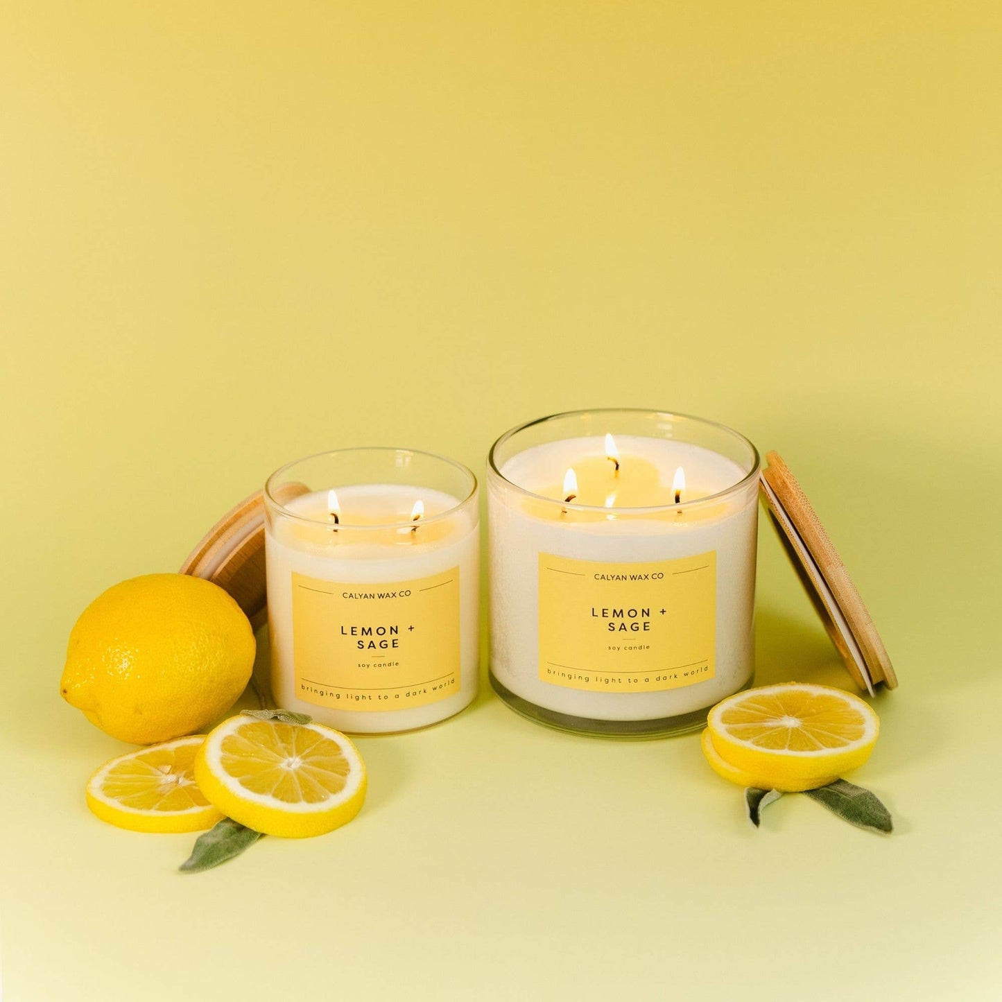 Lemon + Sage - Soy Candle