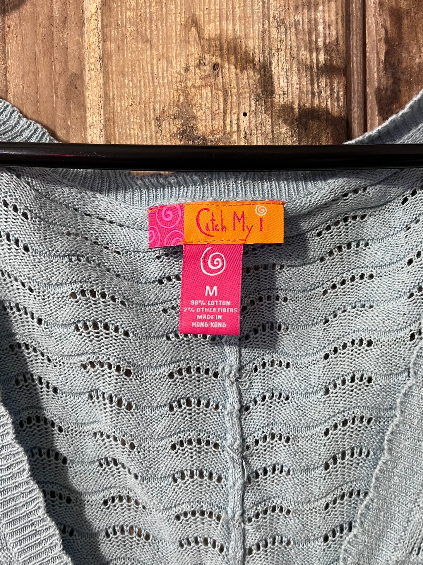 Catch My i BBlue Textured Top