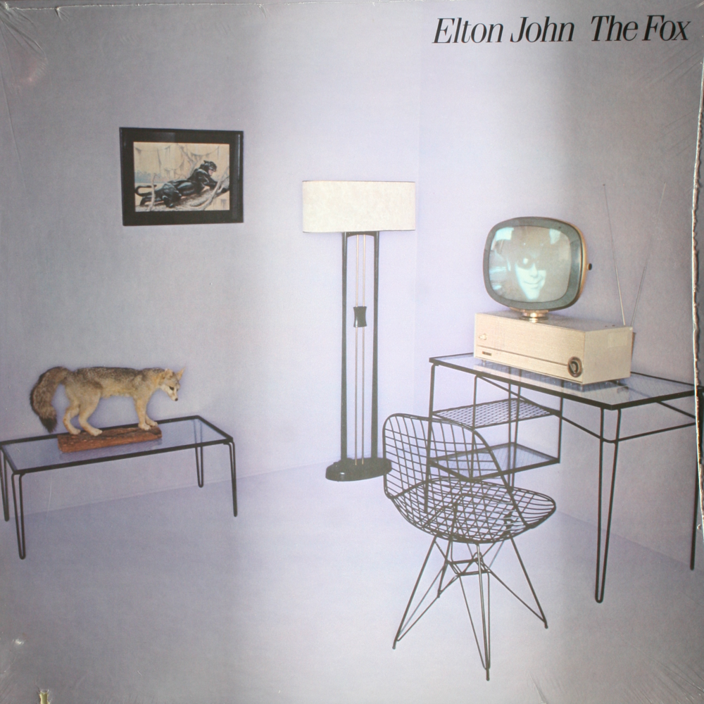 12" Vinyl LP Record - Elton John - Fox Piano Pop Rock Music