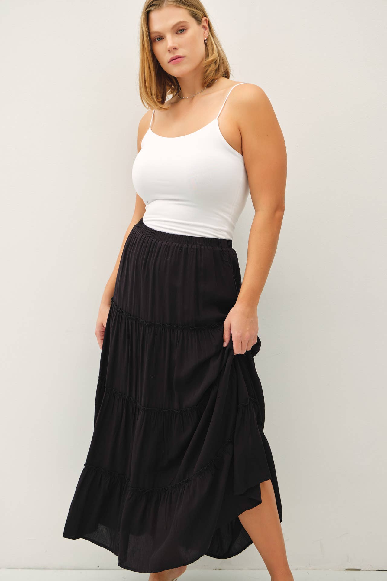 PLUS SIZE MAXI SKIRT