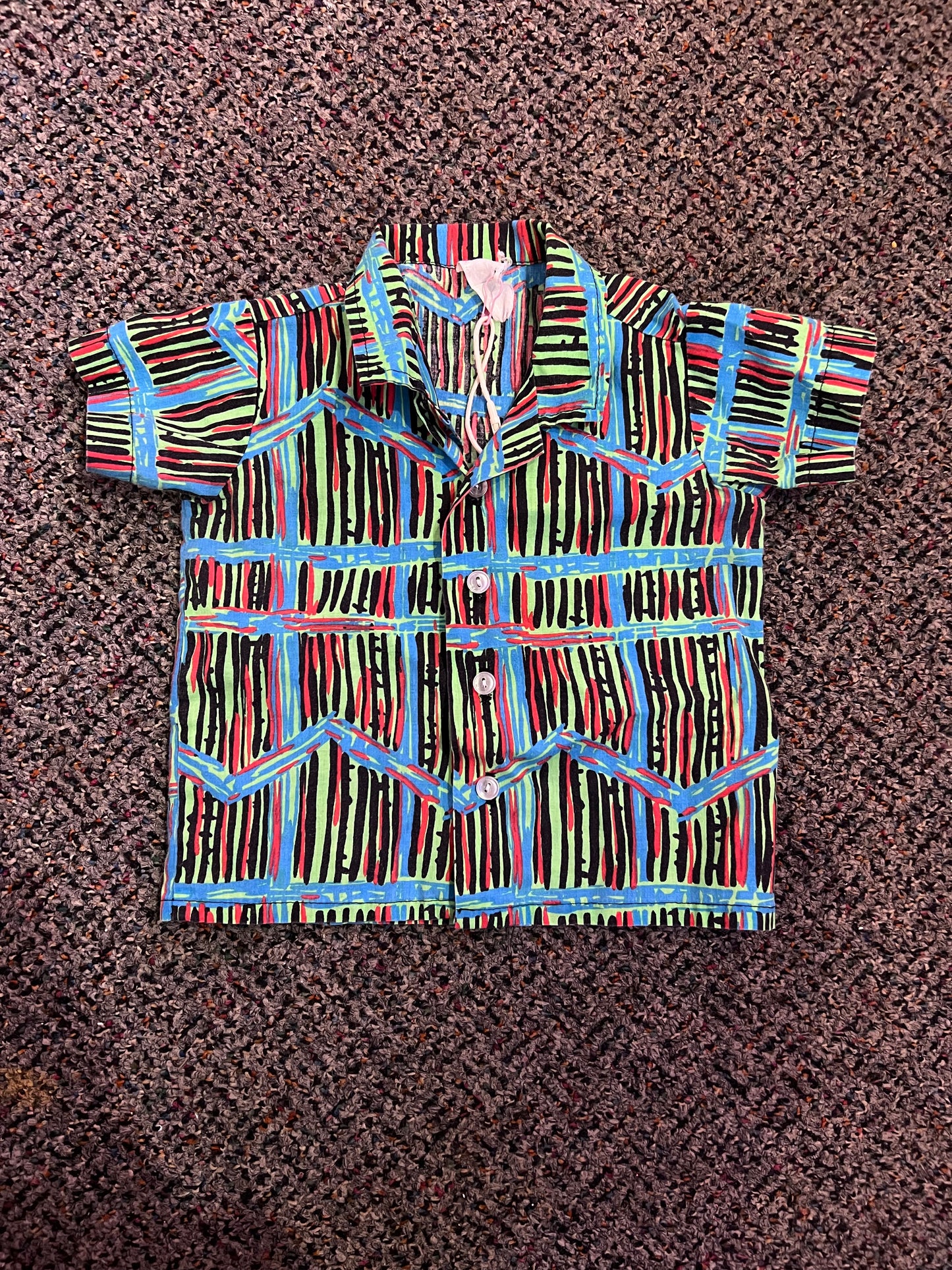 [URL] VTG Colorful Short Sleeve Button Up Shirt
