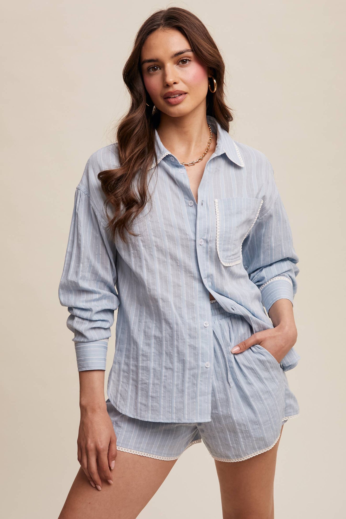 Striped PJ Set