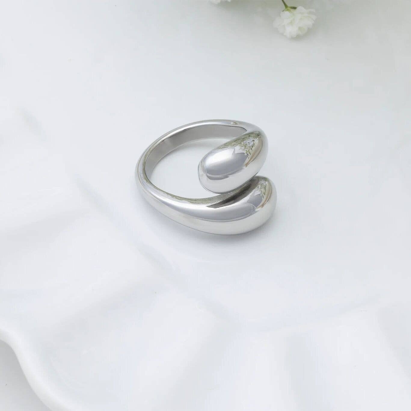 Large Duo Drop Ring
