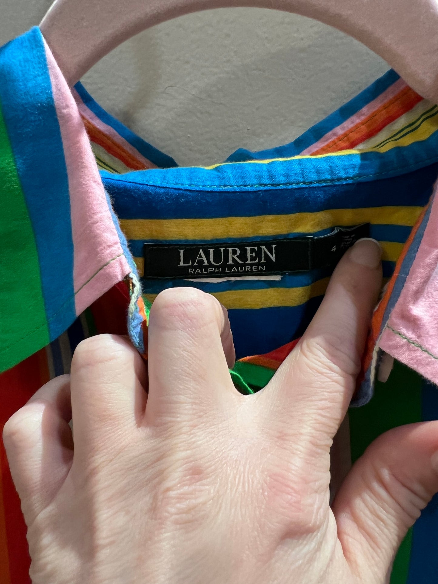 Ralph Lauren Colorful Striped Button Up Shirt