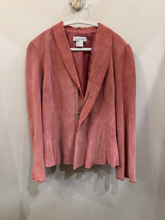 Pink suede jacket
