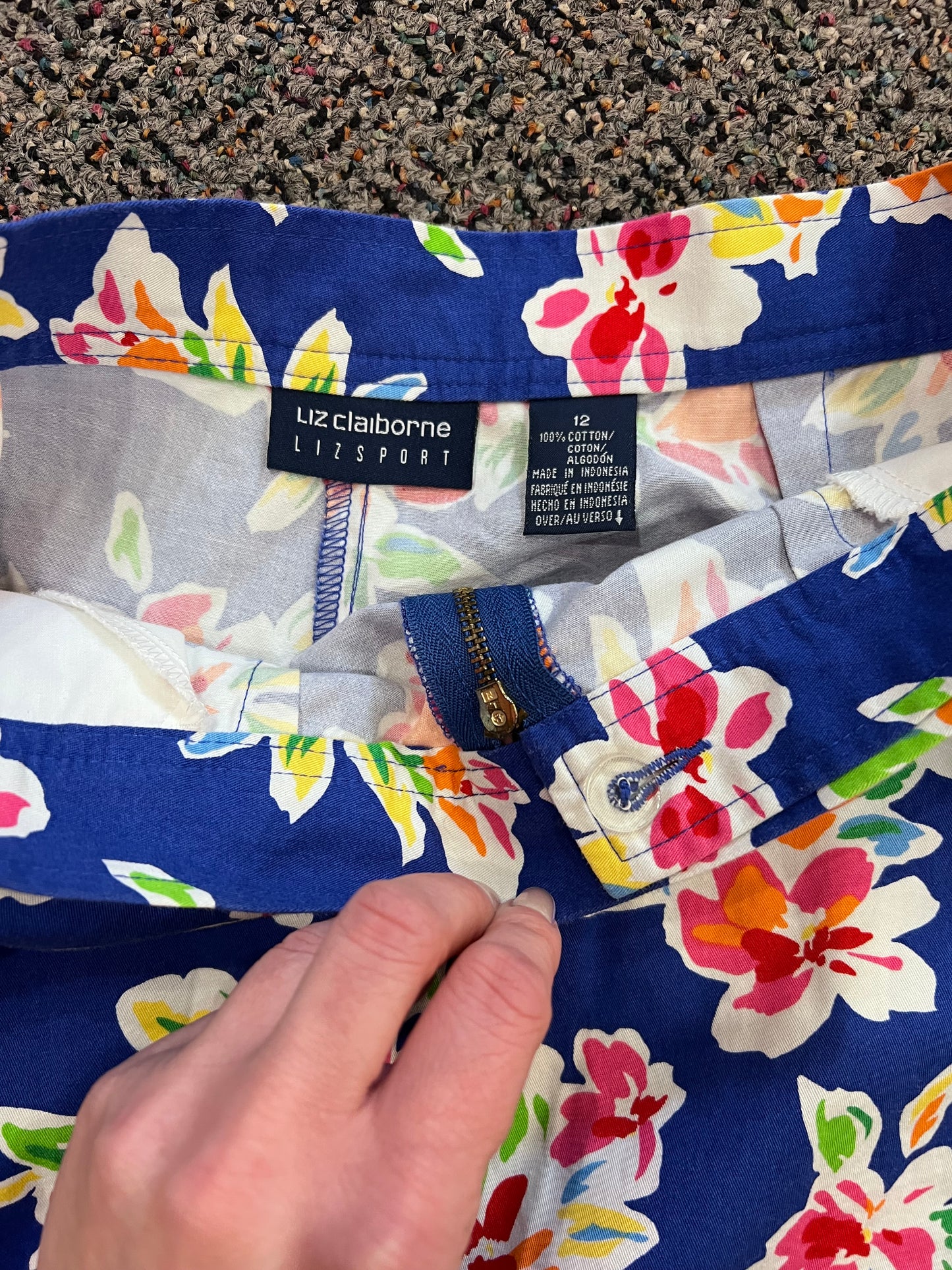 VTG Liz Claiborne Floral Skort