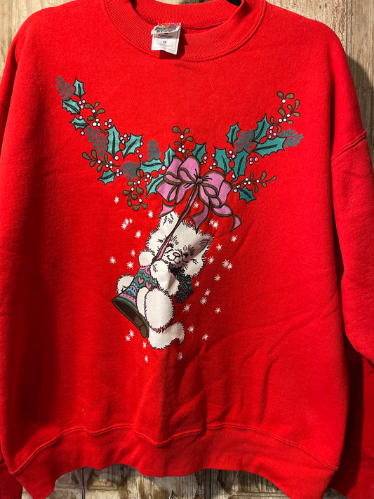 90’s Holiday Cat Crewneck
