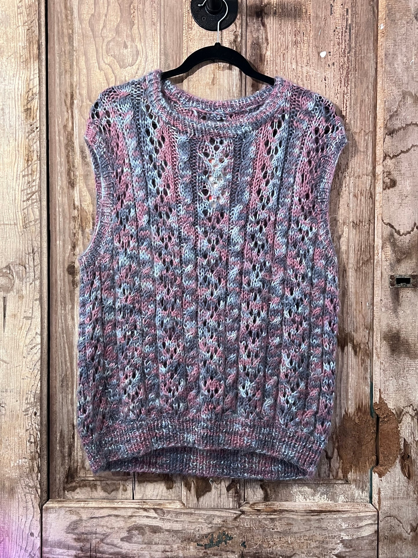 Pastel Crochet Sweater Vest