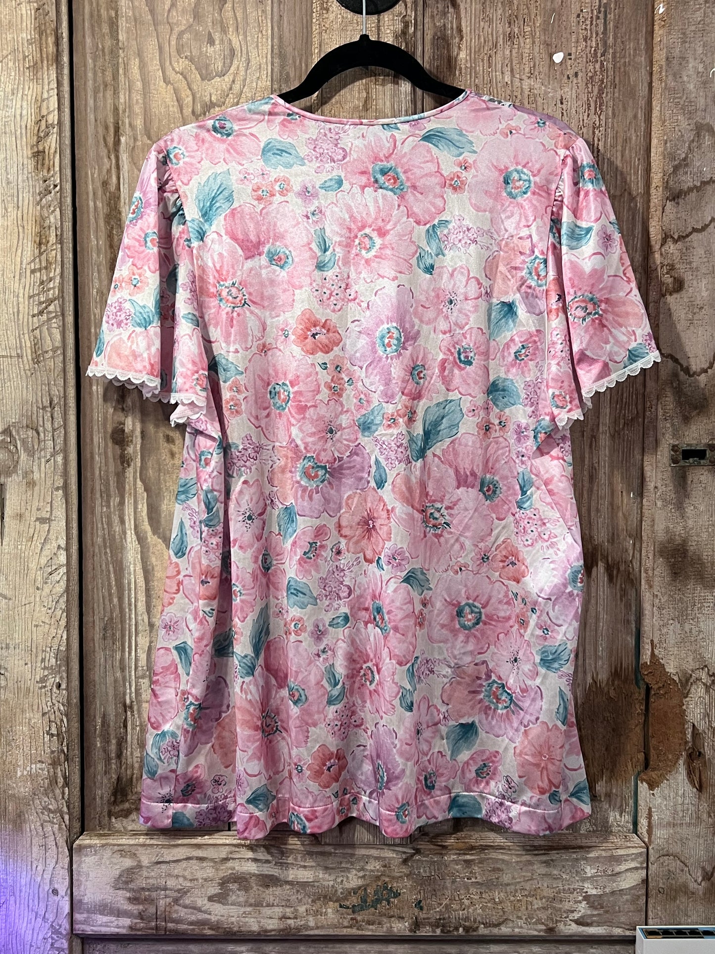 VTG Vanity Fair Pink Floral Nighty