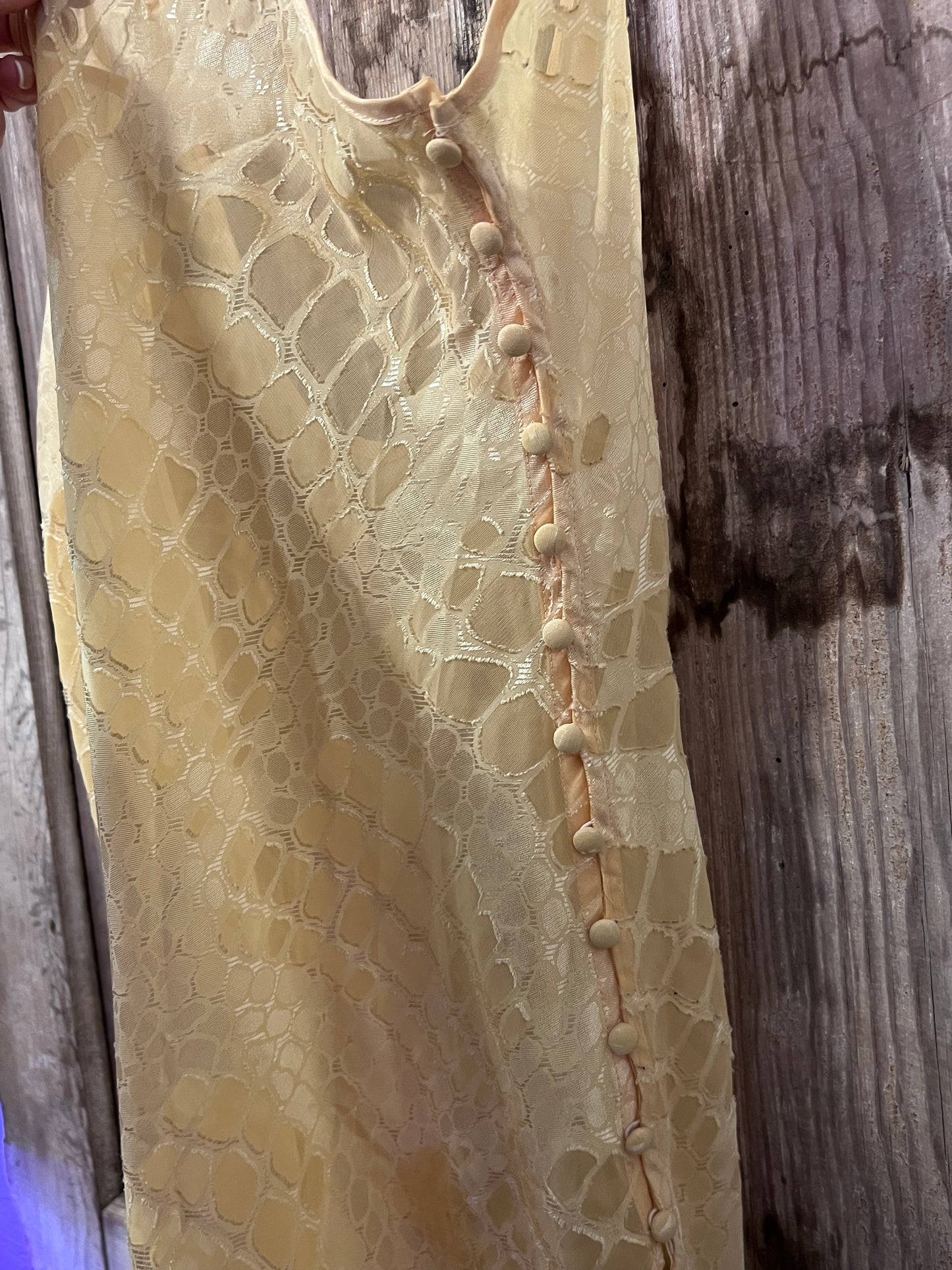 Vintage yellow slip dress
