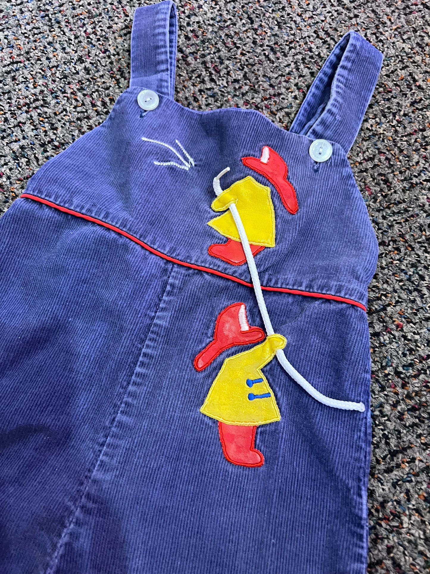 [URL] VTG Tiny Tots Corduroy Firemen Overalls