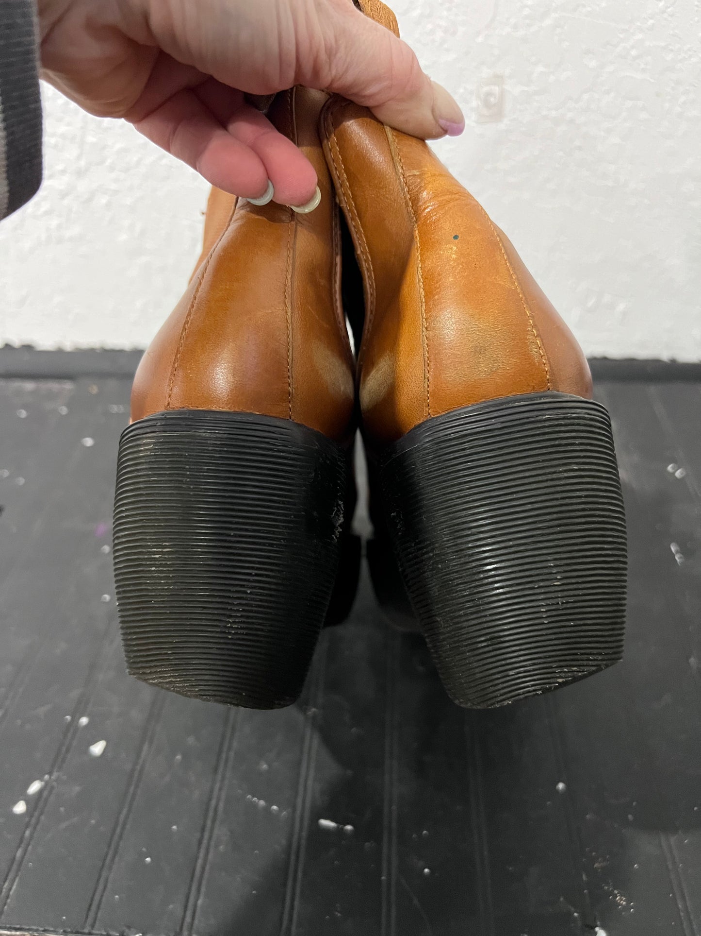 VTG Doc Marten Platform Wedge Slip On Booties