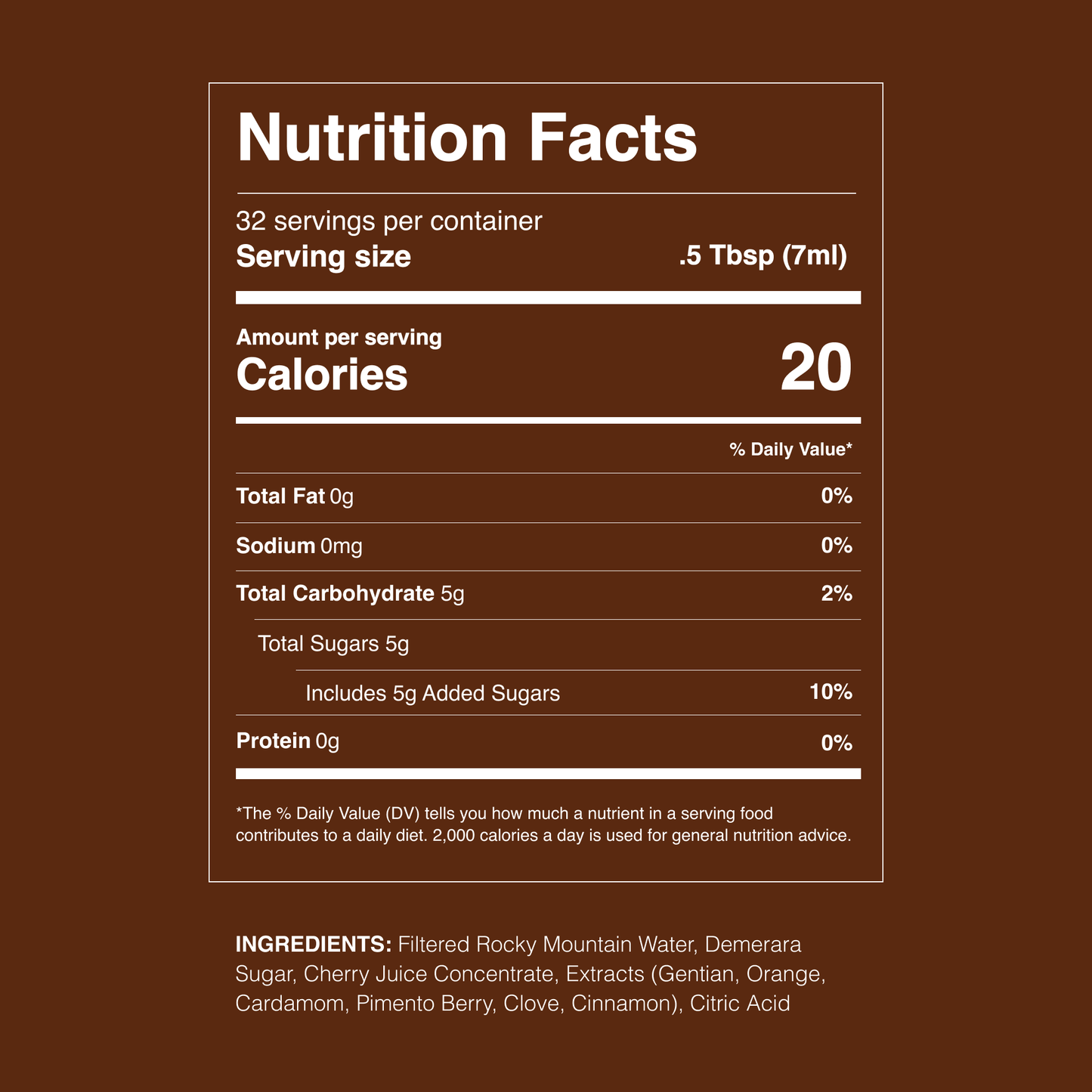 Old Fashioned Cocktail Mixer Syrup