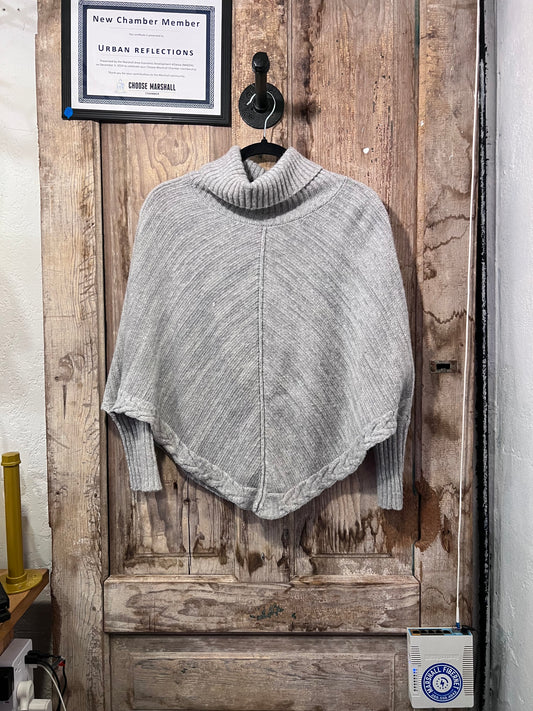 Knit poncho