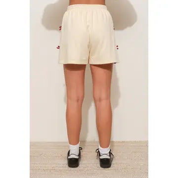 Velvet Bow Sweat Shorts