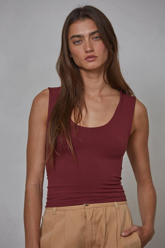Double Layered Seamless Tank Top