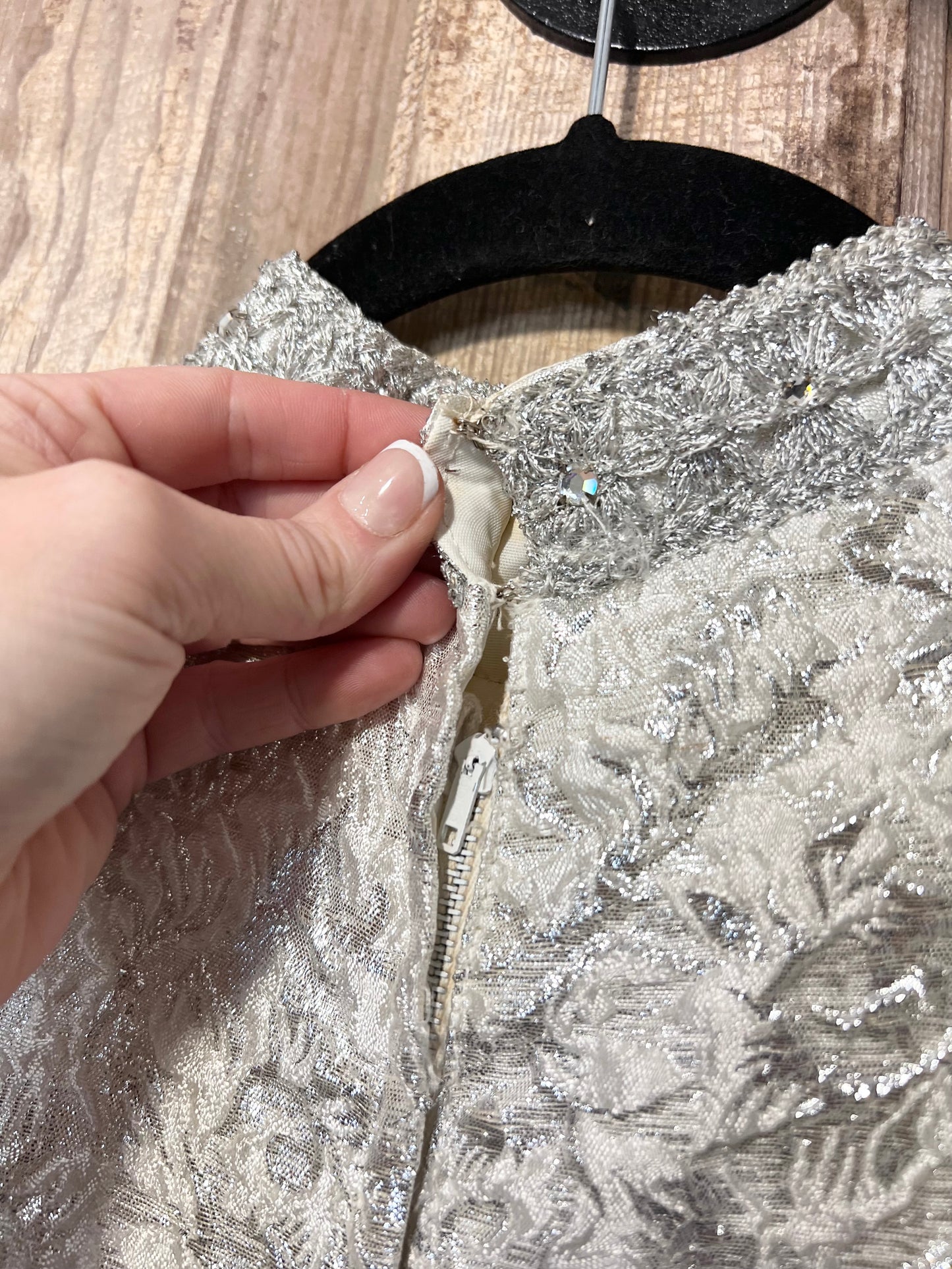 70's Sparkly High Neck Sleeveless Dress