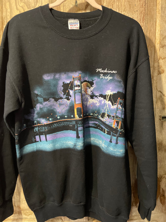 Y2K Mackinac Bridge Crewneck