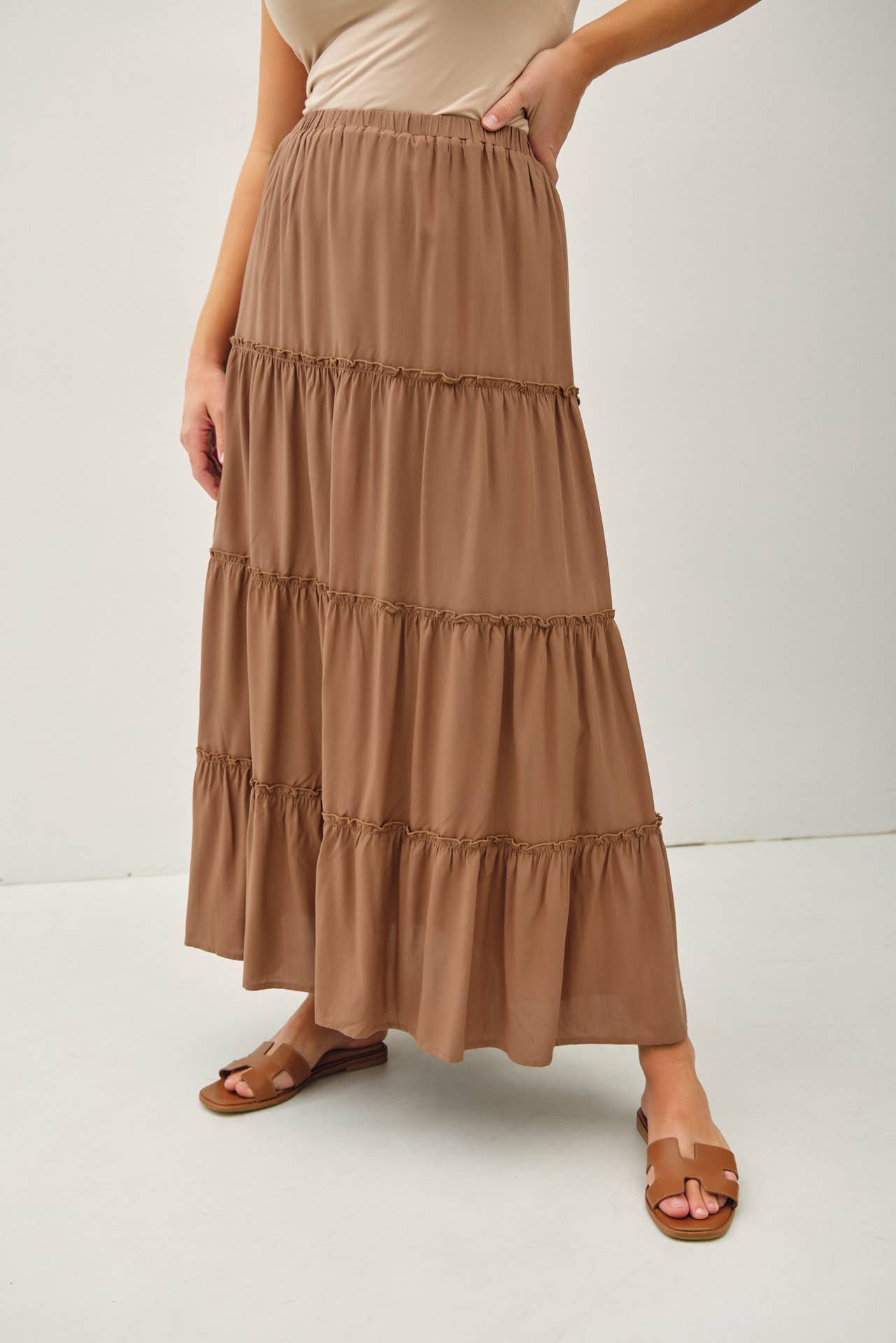 PLUS SIZE MAXI SKIRT