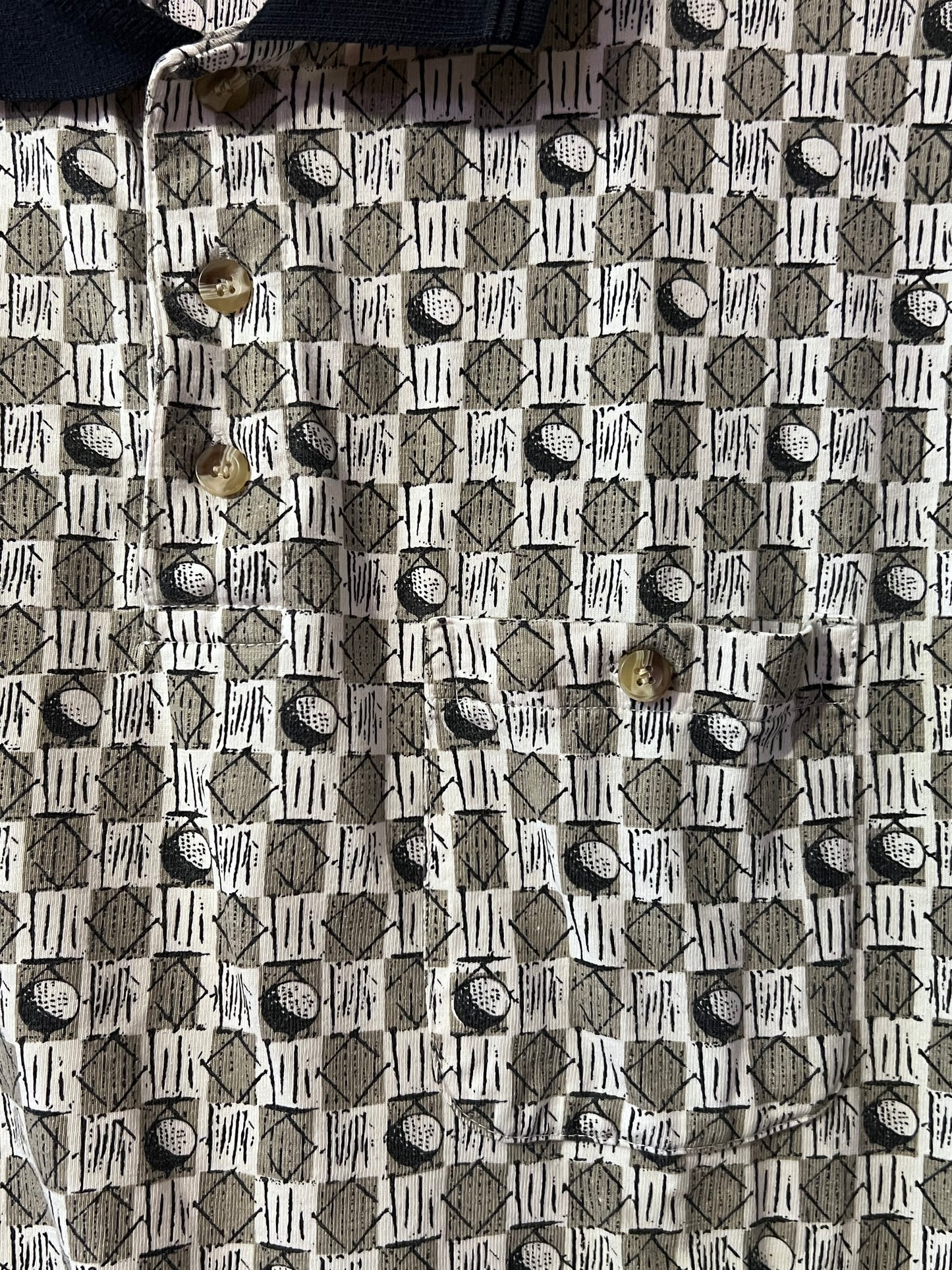 VTG Michael Austin Patterned Golf Polo