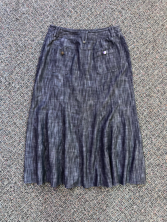 Larry Lavine Dusty Black Midi Skirt