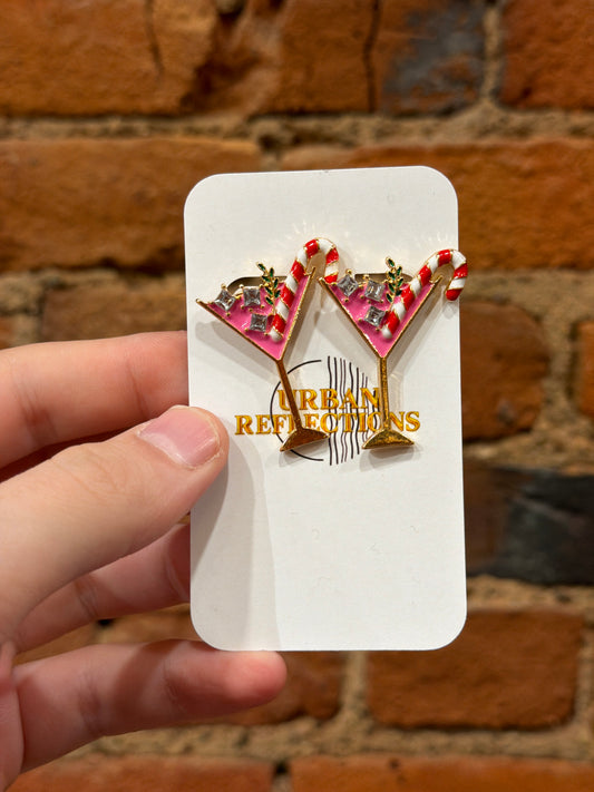 Holiday Martini Earrings