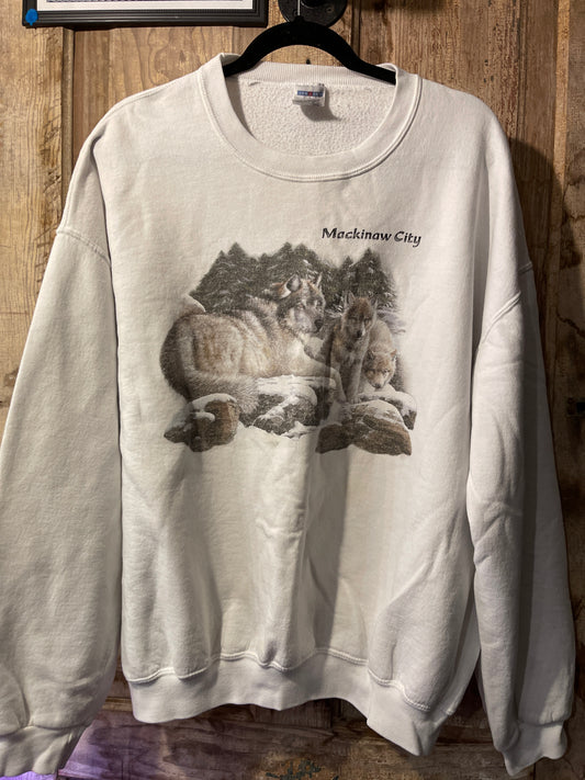 Y2K Mackinaw City Crewneck