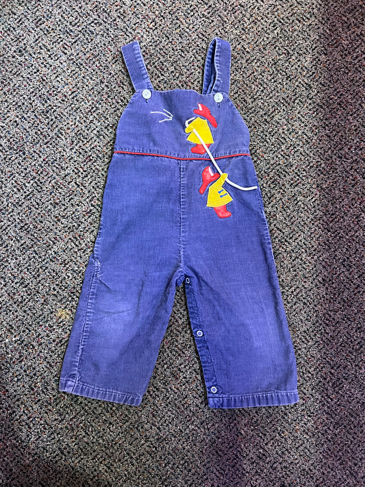 [URL] VTG Tiny Tots Corduroy Firemen Overalls