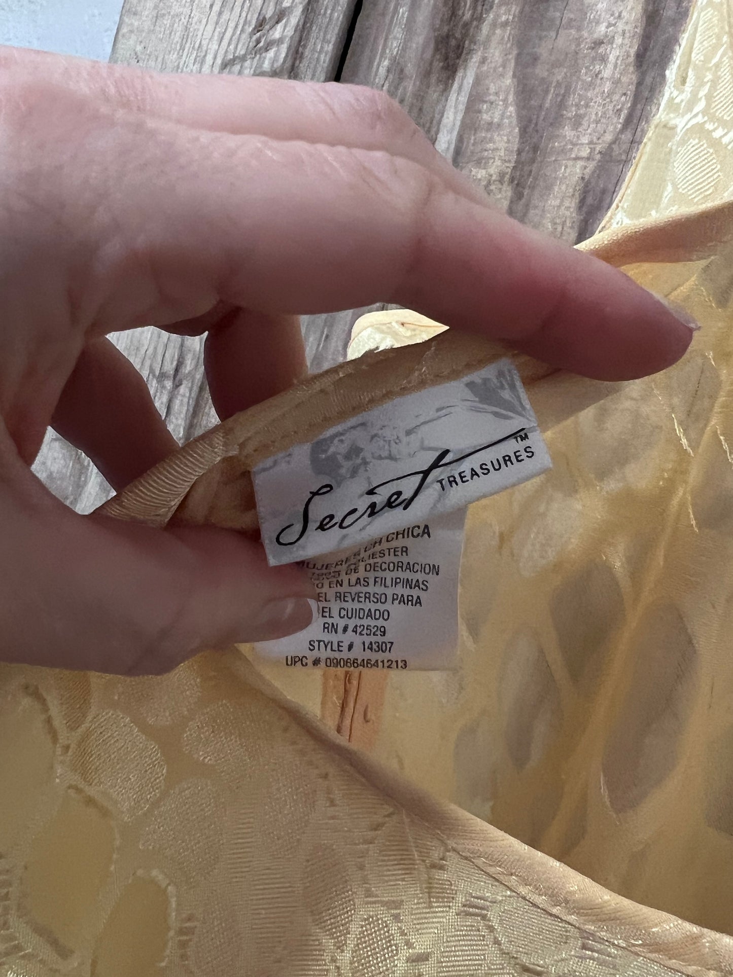 Vintage yellow slip dress