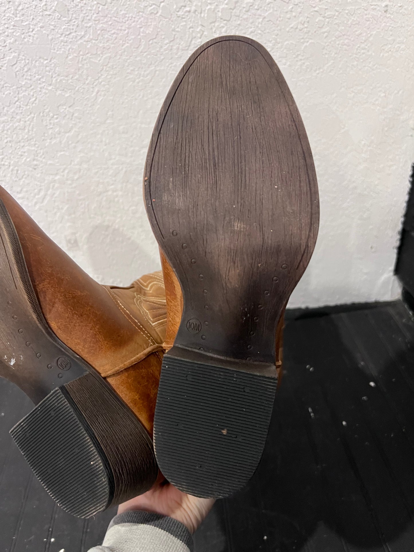 Brown Leather Cowboy Boots