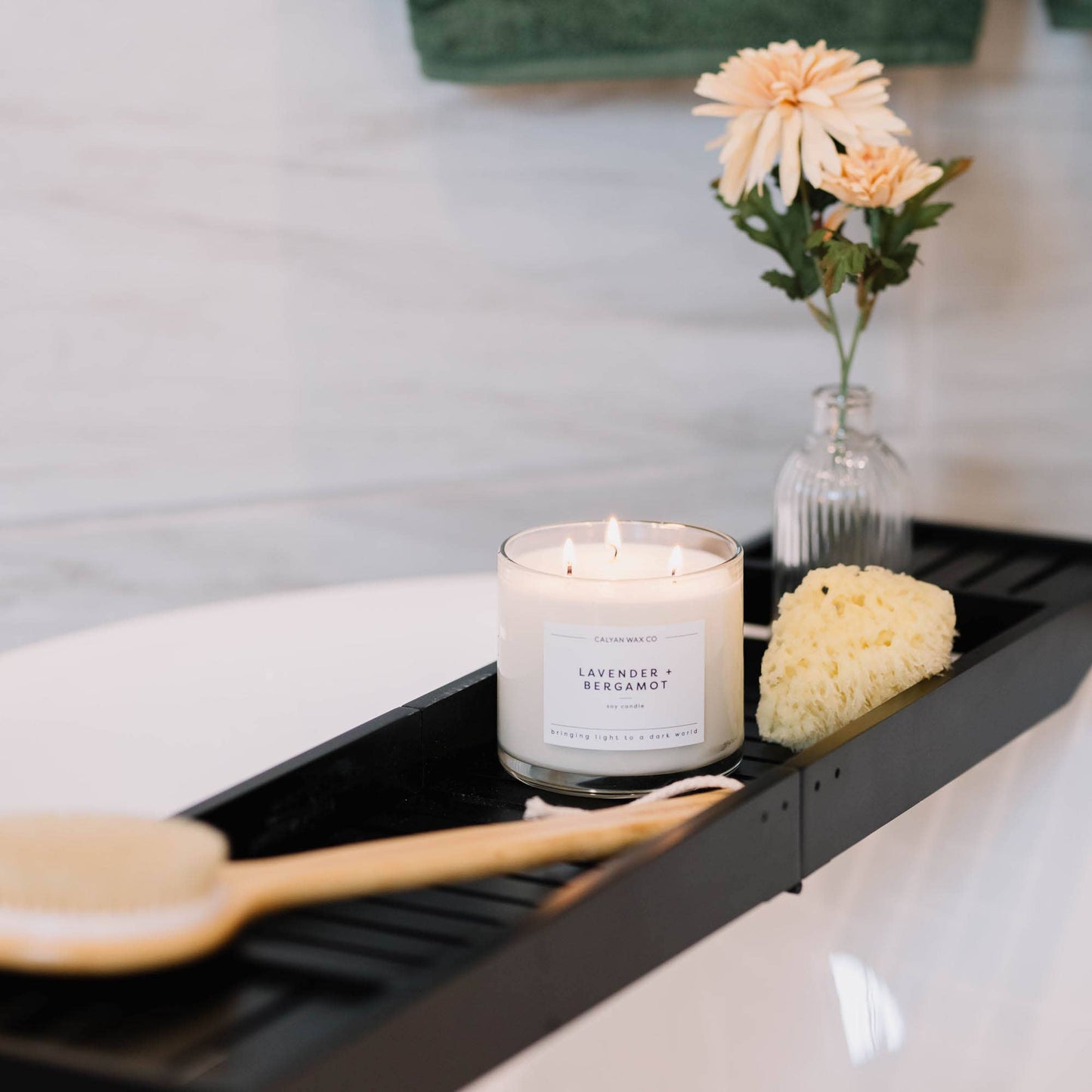 Lavender + Bergamot  3 Wick Soy Candle