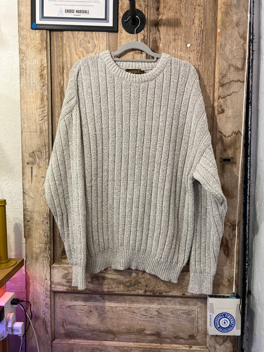 VTG Eddie Baurer Grey Knit Sweater CNV