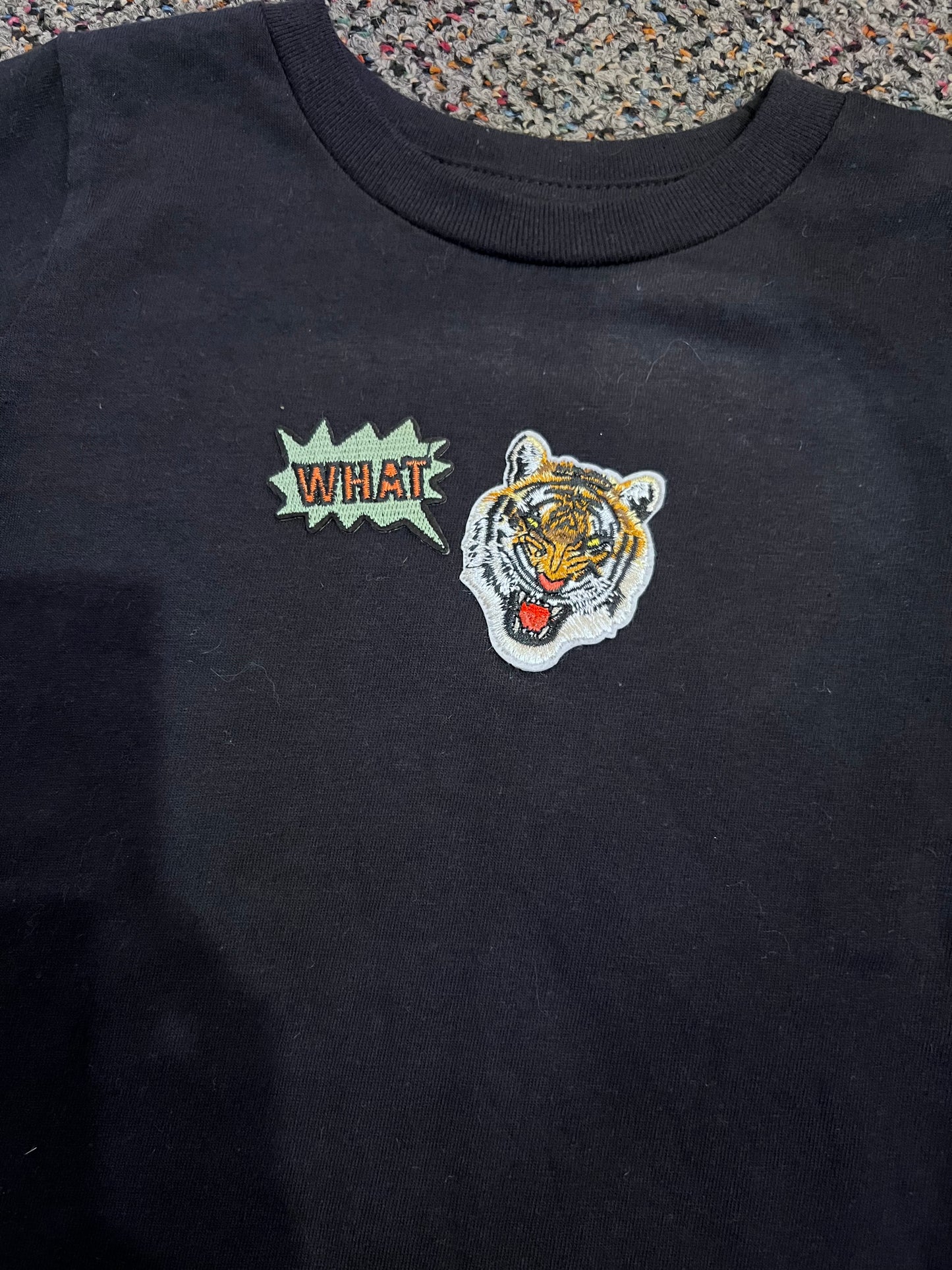 [URL] Blk Tiger WHAT Patch T-Shirt