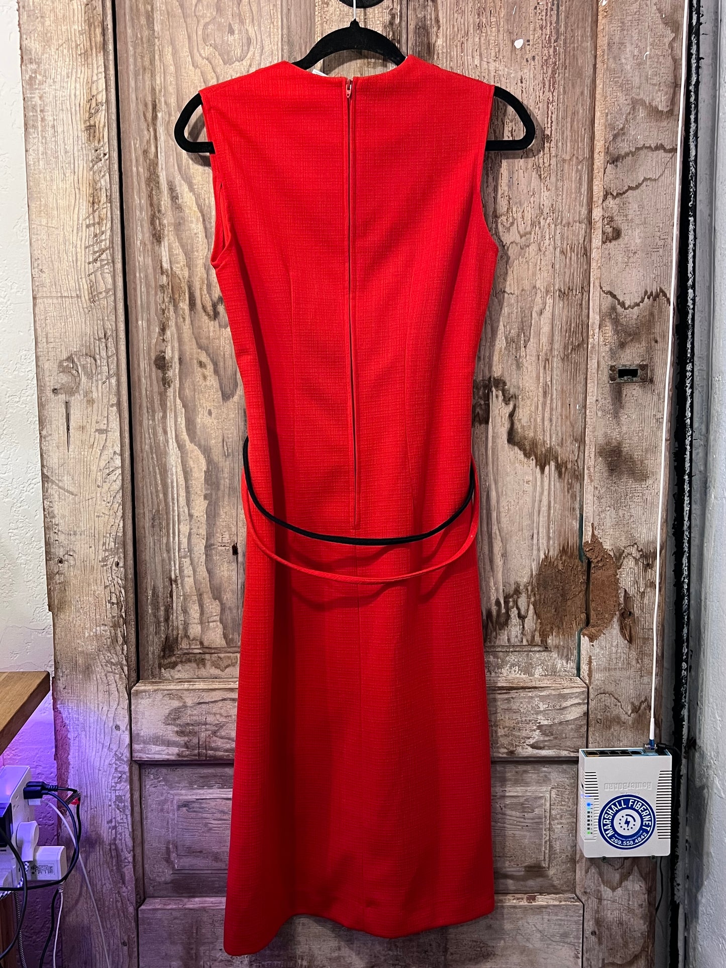 VTG Sears Red Tie Dress