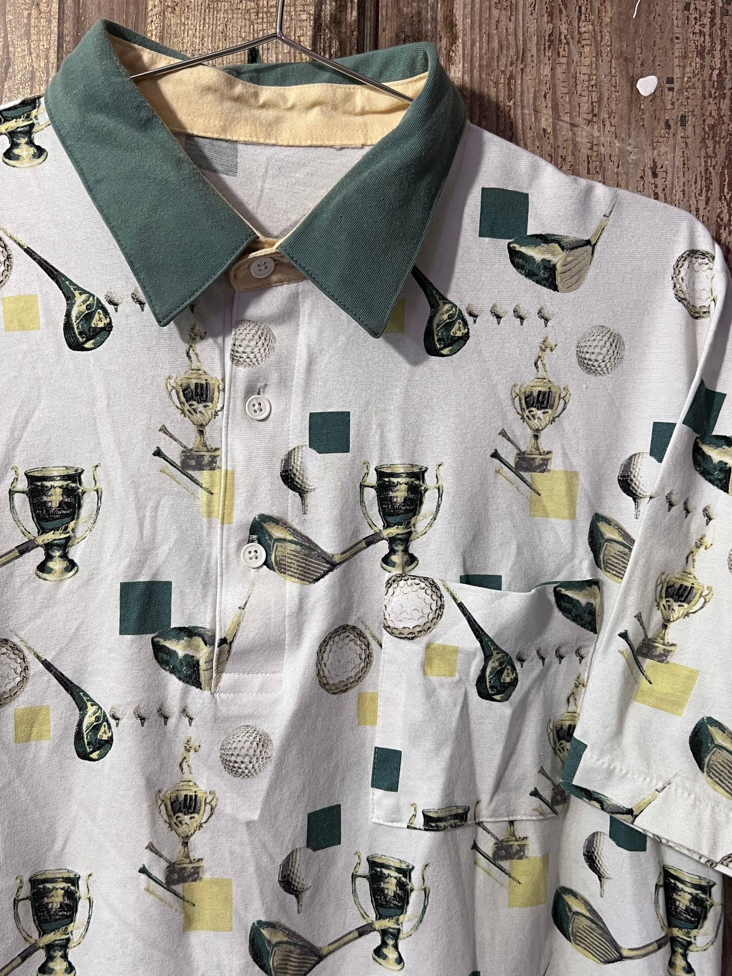 VTG Palmland Club Patterned Golf Polo