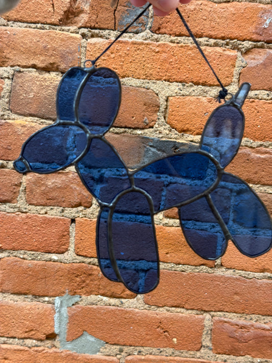 Balloon dog stained glass